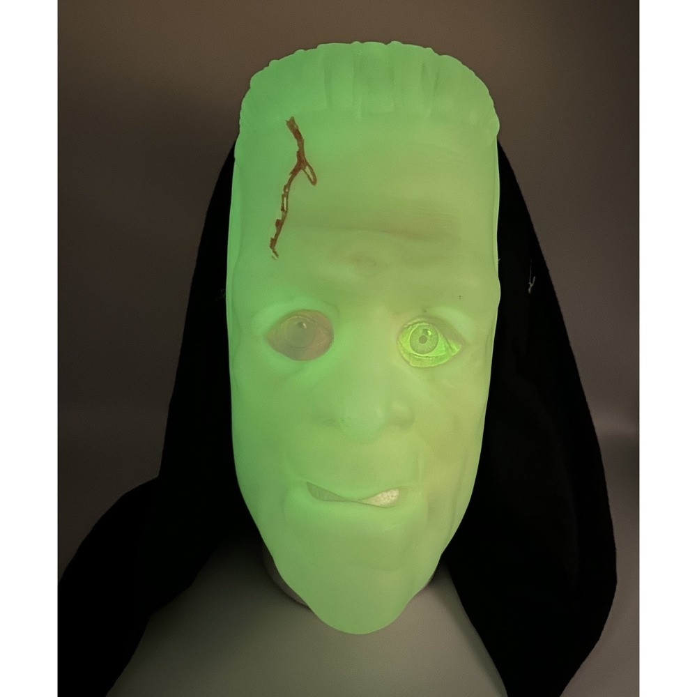 Frankenstein Glow In The Dark Halloween Mask‎ Hologram Eyes